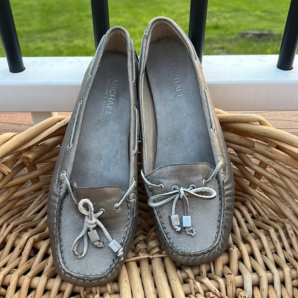 MICHAEL Michael Kors Shoes - Michael Michael Kors Silver Loafers Size 7.5